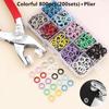 400/800PCS Plier Tool Colored Metal Buttons Snap Sewing Button Thickened Snap Fastener Kit DIY Craft Supplies Bag Clothe