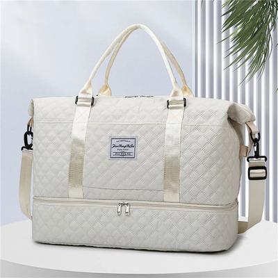 Fashion Large Capacity Travel Bags Waterproof Tote Handbag Duffle Women Yoga Fitness with Shoe Compartment