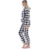 Keanu Womens/Ladies Checkered Fleece Hooded Long Pyjama Set