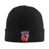 Bruh 67 Baseball Drip Number 67 Player 67th Birthday Beanie Hats Bonnet Hats Men Kpop Knitted Hat Winter Graphic Head Wrap Caps