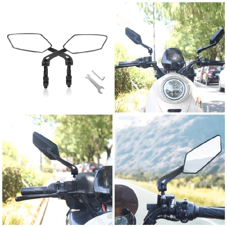 Rearview Bicycles Looking Glass Set Revolving Safe Rearview Looking Glass Accessories for Mountainous Region Bike