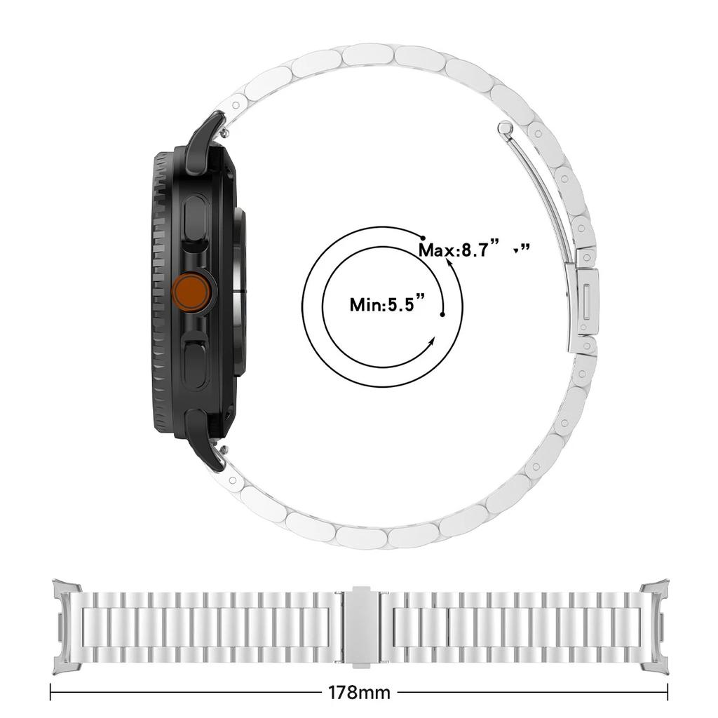 Nerezový řemínek pro Samsung Galaxy Watch 8/Classic 8 40mm 44mm Řemínek pro Watch Ultra 2 Řemínek pro Galaxy Watch 7 Ultra