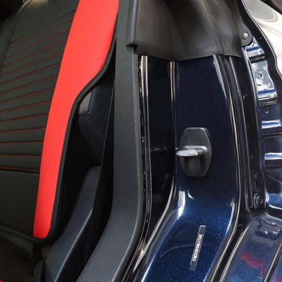 Door Lock Protector Cover Buckle Trim 5Pc For 2021+ Ford Bronco F150 Accessories