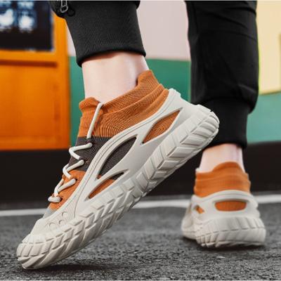 Men's Shoes Spring and Summer Breathable Fly-woven One-pedal Socks Shoes Casual Fashion Mesh Sneakers