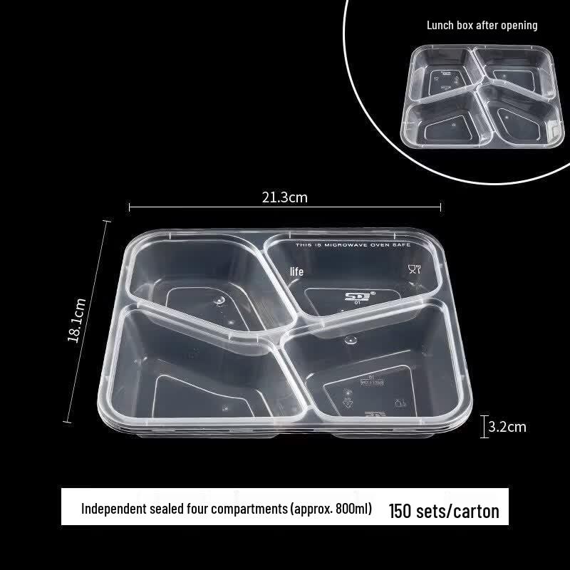 Disposable Compartmental Meal Box