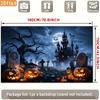Two-dimensional flat banner 1 piece - Halloween Happy Party Banner. Cartoon style.zyc