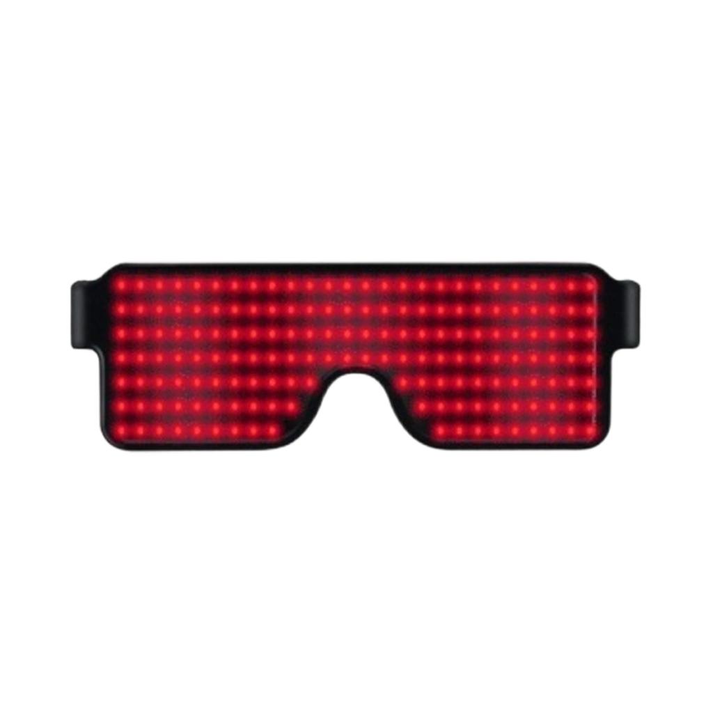 LED Light-up Glasses With Patterns, Rechargeable And Reusable, Perfect For Parties And Festive Occasions.
