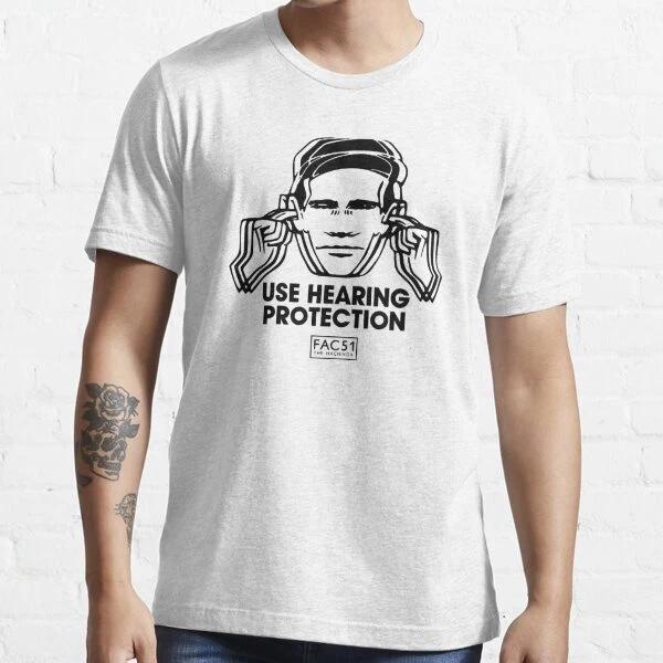 Manchester music concert hacienda fac51 use hearing protection t shirt S