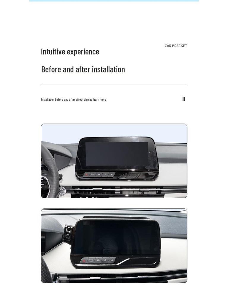 Compatible with 22-23 Bestune NAT Models: Mobile Phone Holder & Navigation Frame for Car Screen Modification