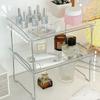 Simple Desktop Storage Rack Acrylic Bathroom Shelf Multi-Function Cup Holder  Condiment
