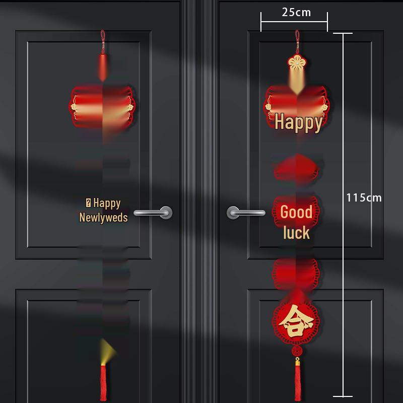 Joyful Wedding Couplets: Door & Wall Decorations for Bride s Room