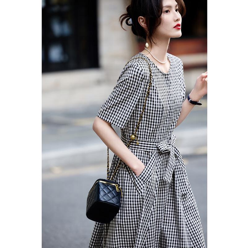 

Demana Grey System Collection 100% Cotton Midi Dress S