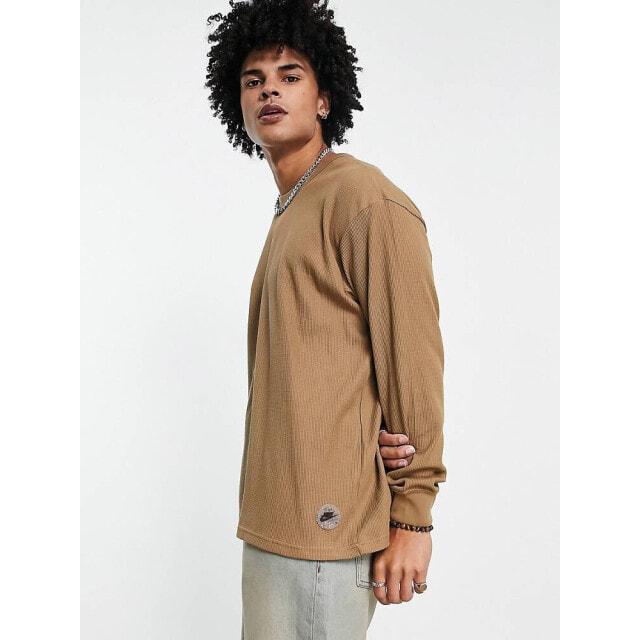 

Цветной топ из коряги с длинными рукавами и круглым вырезом Nike Sports Utility