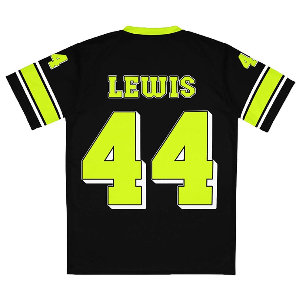 CamisetasLewis Número 44 Hamilton Manga Curta Gola Redonda Camiseta Casual Roupas Unisex