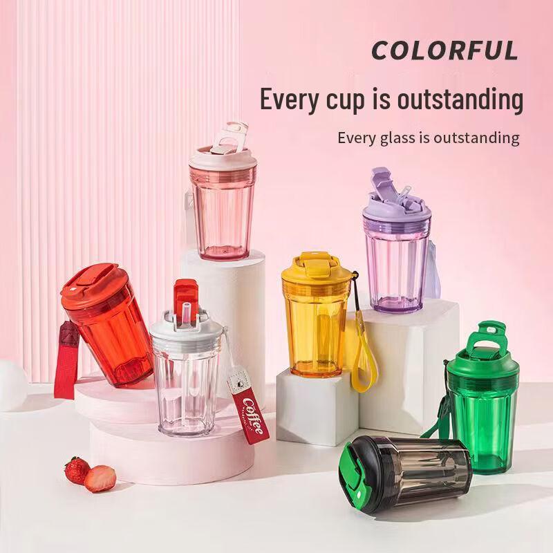 Tuoqiao 500ml Portable Heat-Resistant Glass Mug