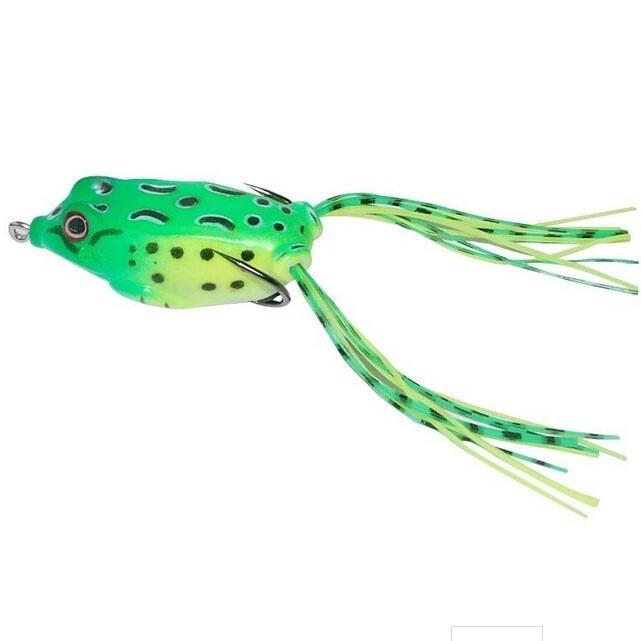 5pcs Cute Frog Top Water Crank Bait Hooks Bass Fishing Lure Bait Tackle New