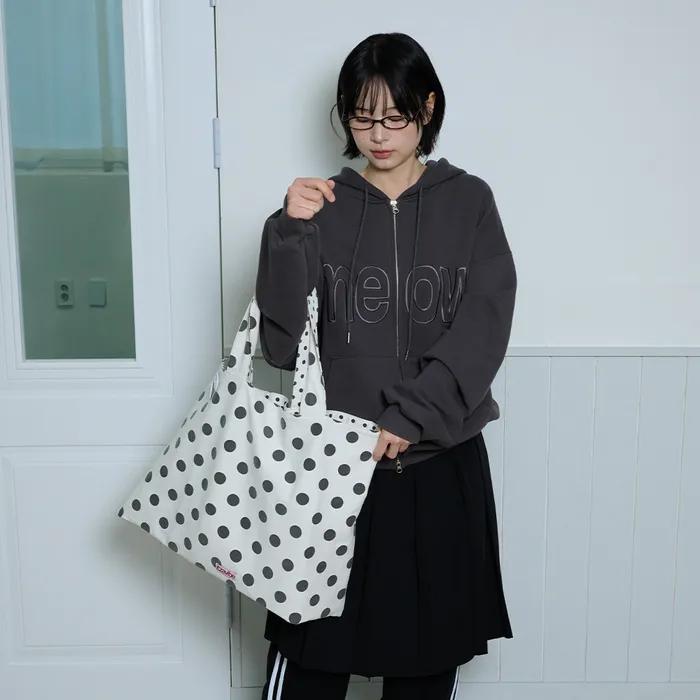 CAT GIRL DOT REVERSIBLE BAG