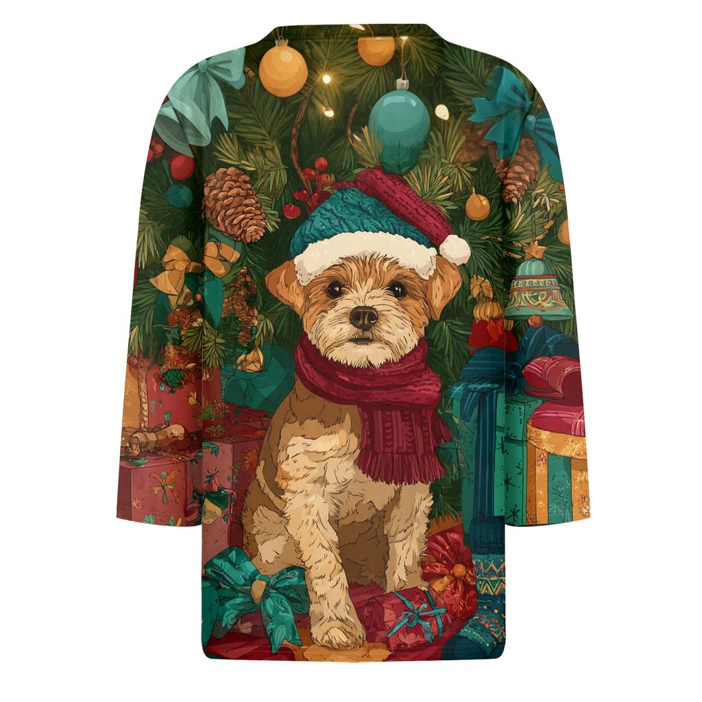 3/4 Sleeve Shirts For Women Print Graphic Tees Blouses Casual Plus Size Basic Tops Pullover