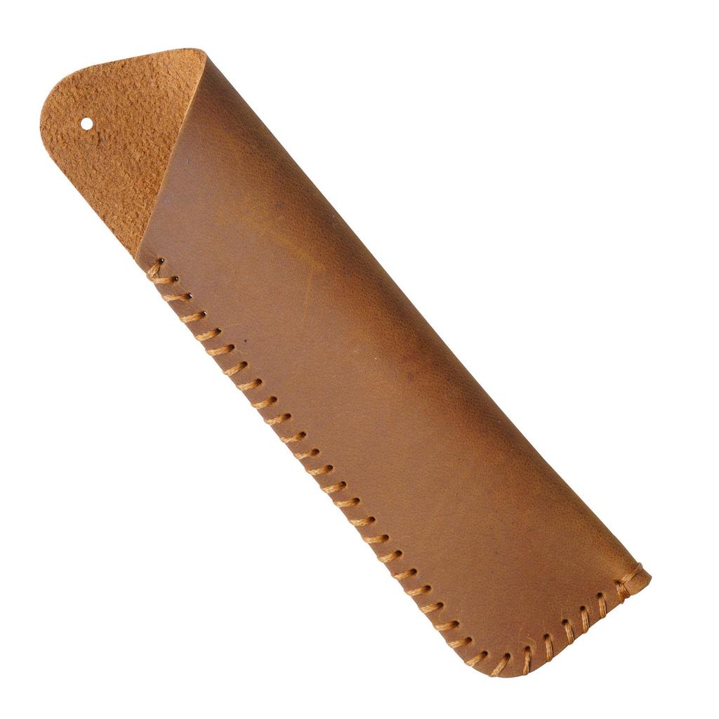 Genuine Leather Retro Pen Case - Handmade First Layer Cowhide Pencil Bag, Creative Gift Protective Cover
