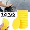 12/24Pcs Car Foam Sponge Wax Applicator Cleaning Detailing Pads Wax Soft Sponge Cleaning Accessories Dust Remove Auto Care Polishing Pad