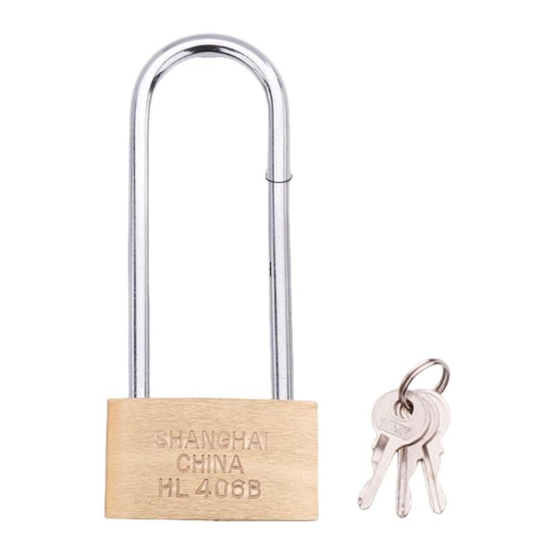 

Weather Resistant Brass Padlocks Set Long Extended Shackles Body Rustproof Designs Accessory for School Storage Sheds
