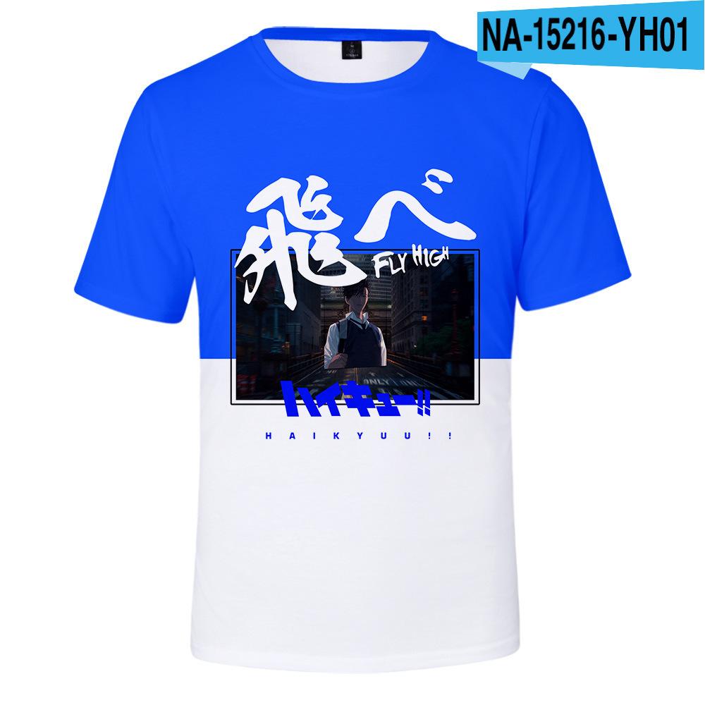 

Summer Round Neck 3D Anime Print Top Fashionable Casual Short Sleeved Men s T-shirts 6XL