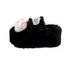Cartoon Cute KT Cat Fluffy Slippers Women's Autumn and Winter Wear 2025 Autumn New Thick Bottom Home Indoor Cotton Mop