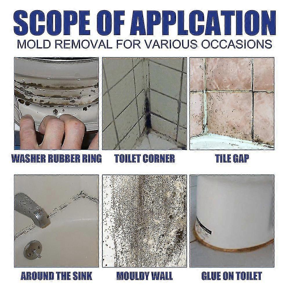 2x Mould Remover Effective Mould Spray, Fast & Mildew Cleaner