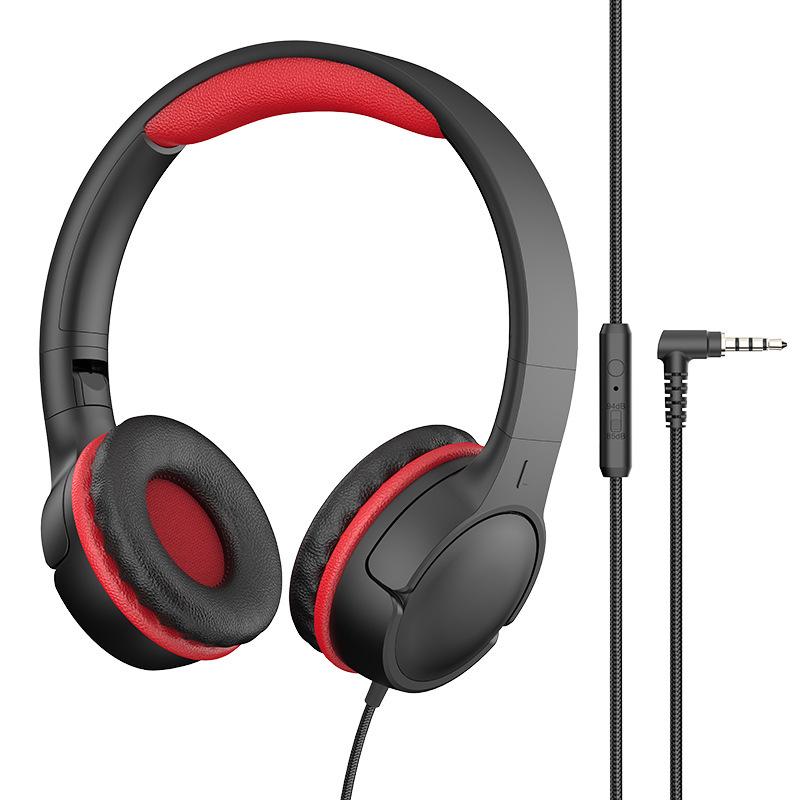 

Wired Over-Ear Headphones with Mic: Cartoon Design, Universal Compatibility for Phones, Computers, & Tablets, Clear Sound Quality.