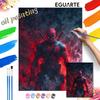 Disney Oil Painting DIY Digital Painting HandPainted Deadpool Super Hero Wall Art for the Living Room or Entryway.