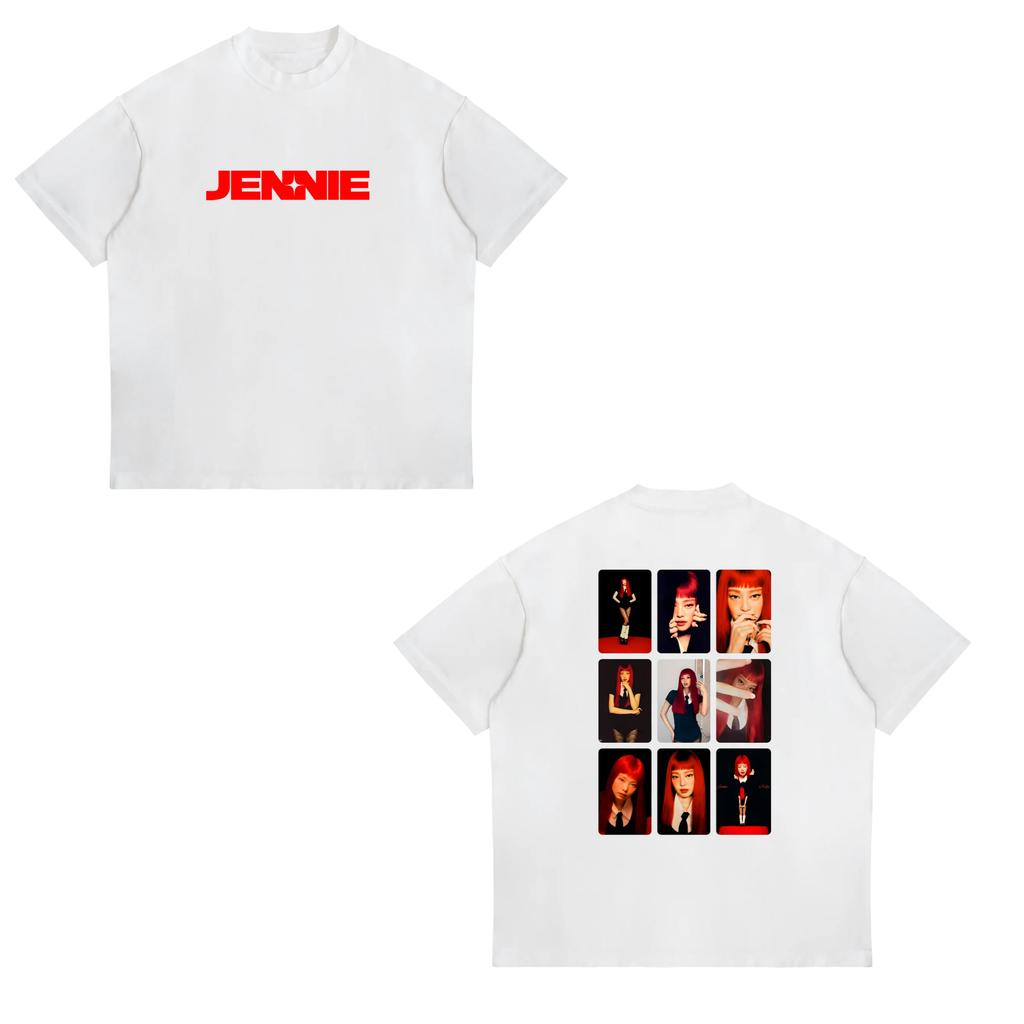 Jennie Ruby Album Printing TShirt Jennie Pretty Girl Unisextra Tshirt Unisex Fan Gift Tee Women Cotton High Quality Soft Top
