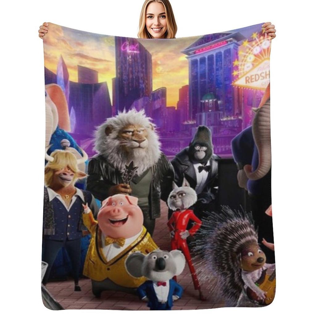 Potrait Sing Two poster Throw Blanket Fade Resistant Durable Throw Blanket