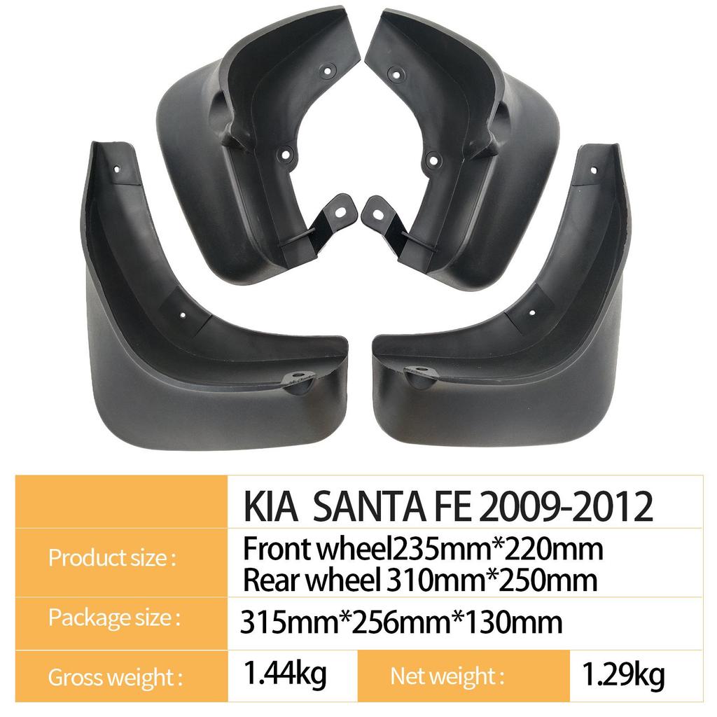 Hyundai Santa Fe 2009-2012 Radschalen Schlammabweiser