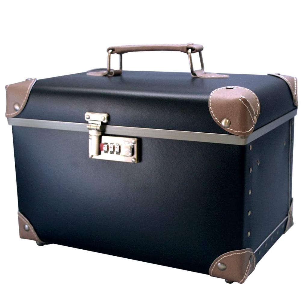 Cosmetic Box Trench Medium with Mirror Case, Size, Black, (10/Black)