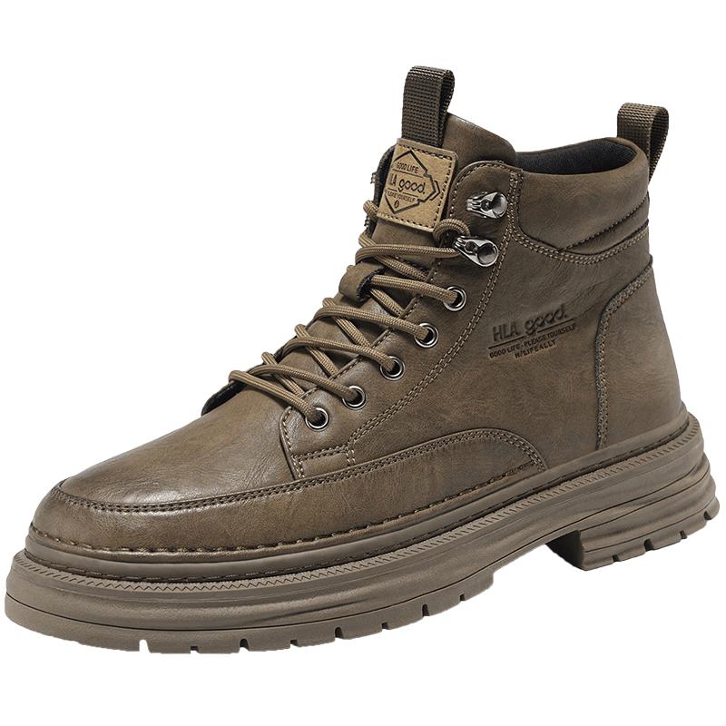 HLA Men s Versatile Martin Style Work Boots 41