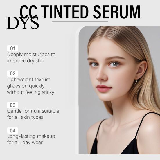 Leichte CC Cream 40G Farbkorrigierende Getönte Creme, Aufbaubare Deckkraft Feuchtigkeitsspendendes Gesicht Gesichts Natürlicher Hautton Ausgleichendes Finish Make-up
