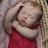 BZDOLL Reborn Schlafendes Baby 3D Haut Weiches Vinyl 60 CM 24 Zoll Dicke Puppe Spielzeug für Mädchen mit Vaskulärer Vene Stoffkörper Wie Echte Kunst Bebe