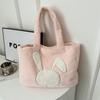 Large Capacity Plush Tote Bag Women Winter New Street Fashion Shoulder Bag