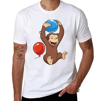 Curious George T-Shirt Essential T Shirt Funny T Shirts Cotton T-Shirt