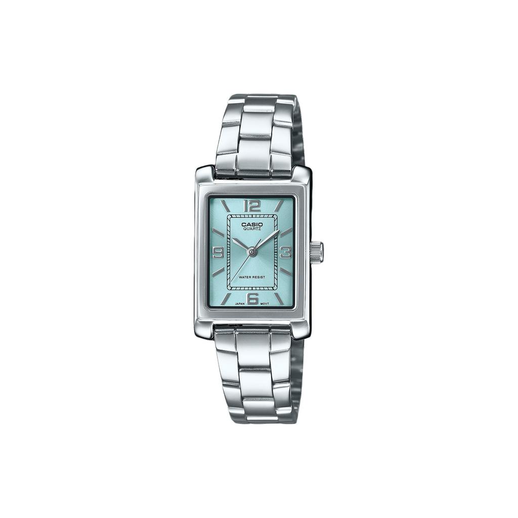 Casio Fashionable Versatile Quartz Movement Stainless Steel Strap Watch Women Watches Green LTP-1234DD-2A