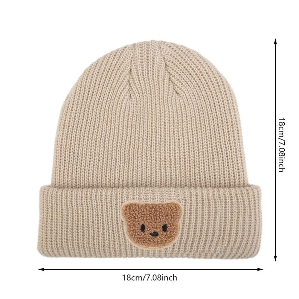 Warm Beanie Cap Cute Cartoon Pullover Cap New Knitted Hat  Winter