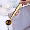2-in-1 Löffel und Beutelclip, Messlöffel aus Edelstahl, Multifunktionaler Pulverversiegler für Milchkaffee, Luftdichter Clip