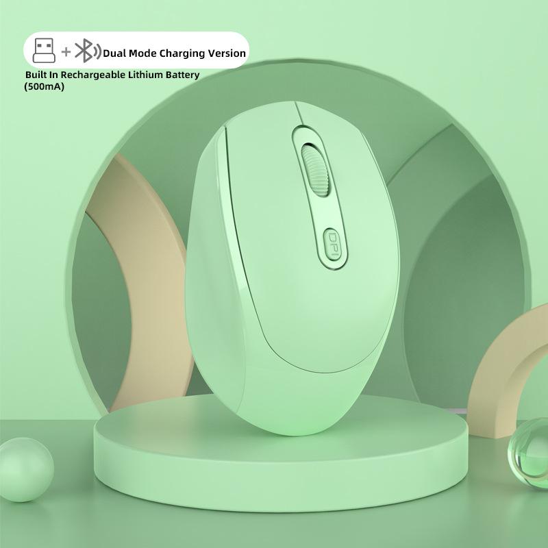  Dual Mode Wireless Bluetooth Charging Mouse With Built-in 500mA Battery And Multiple Versions Ergonomic Design