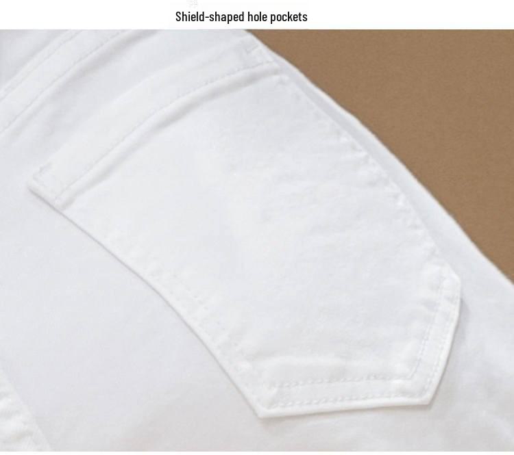High-Waisted Denim A-Line White Shorts for Women - Summer 2024 Trend