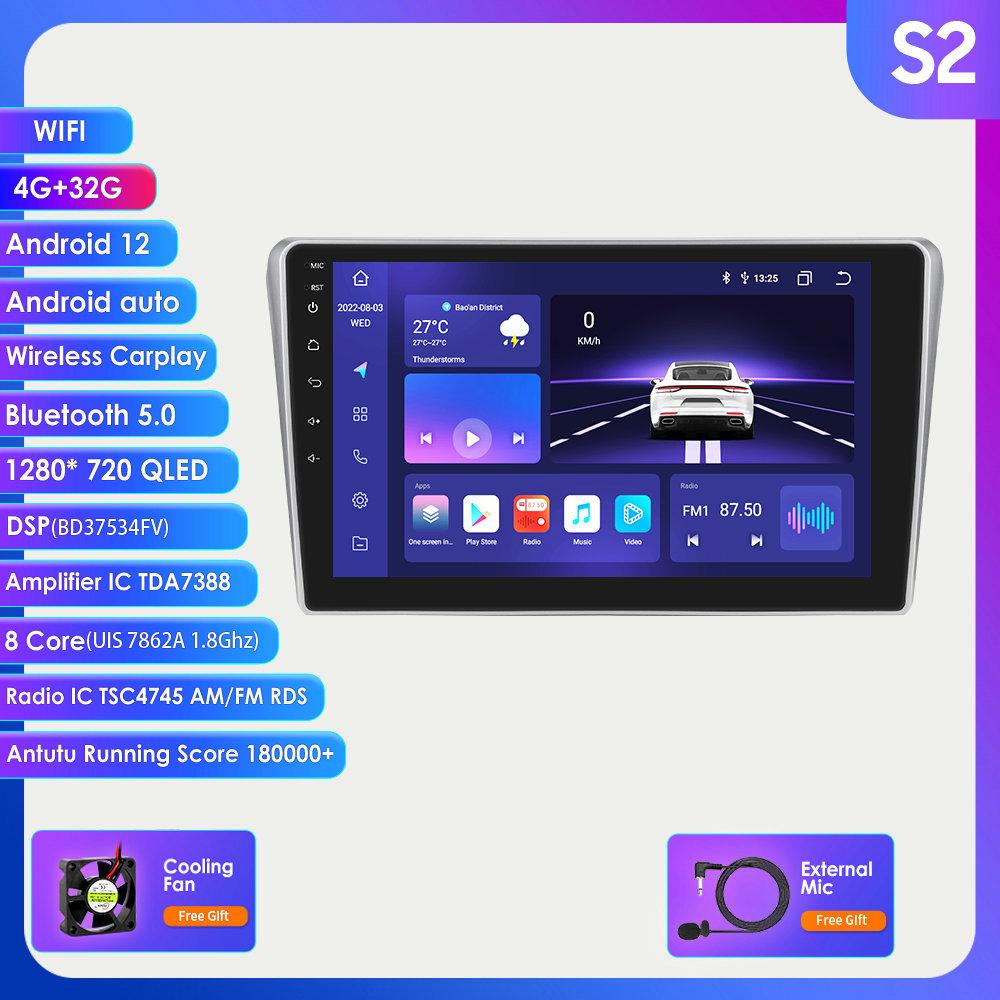 Hizpo 2din Android Autoradio for Toyota Avensis T25 2002-2008 Car Radio Multimedia Video Player GPS Navi Head Unit Carplay Auto 4G SWC RDS  FM DVR Cam