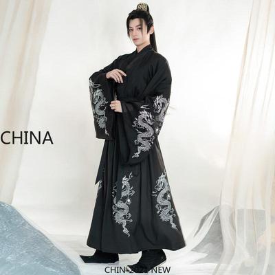 Hanfu Robes hommes traditionnel chinois Tang dynastie Style épéiste scène Cosplay vêtements