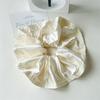 Large Size 18cm Solid Color Satin Scrunchies For Girls Candy Colors Hair Rings for Bun Hairstyle Ties Hair Accessories for Women