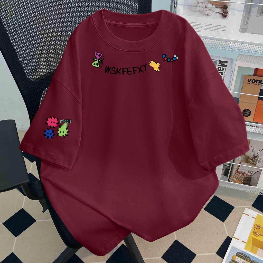 Unisex Harajuku T-Shirt aus reiner Baumwolle mit kurzen Ärmeln, einzigartiger lustiger Aufdruck, neues Sommer-Oberteil mit Rundhalsausschnitt