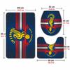 Liverpool (95)Flannel Toilet 3 Piece Set Soft Bathroom Rug Non-Slip Toilet Seat Cover Bathroom Home Decor