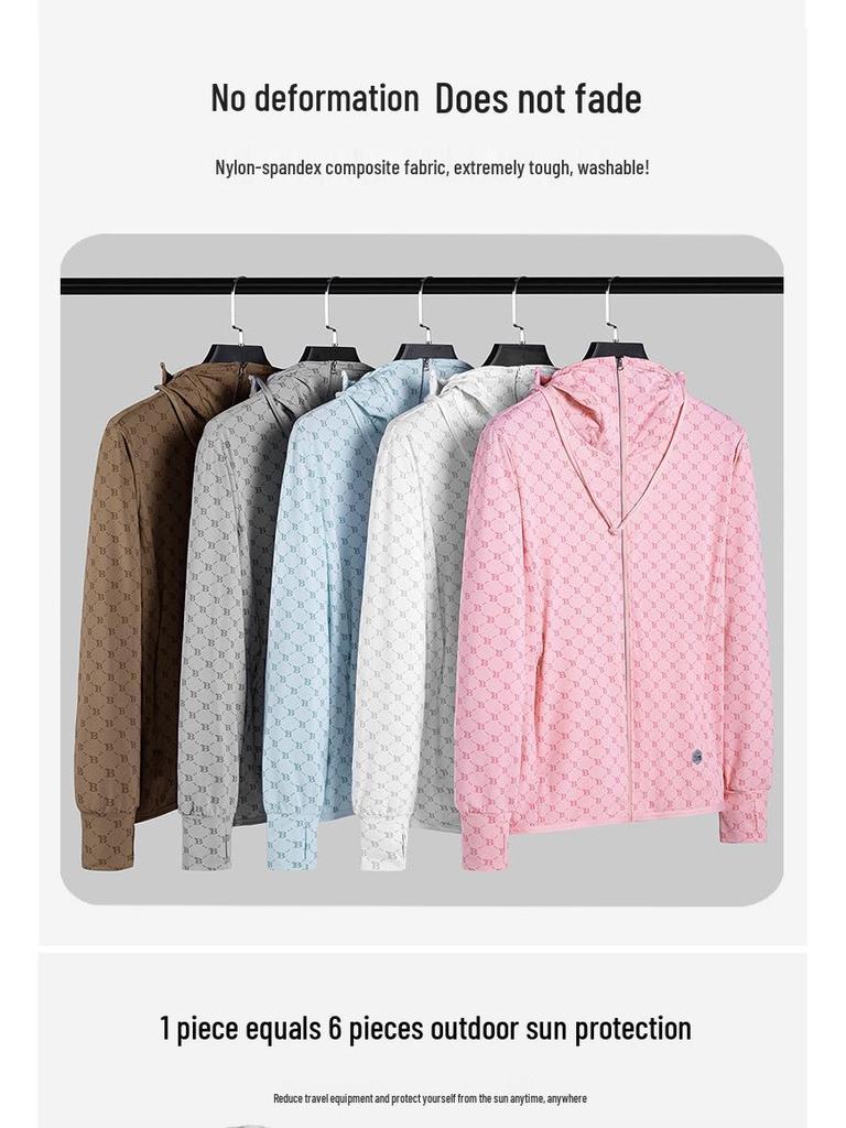 UPF50+ Couple's Lightweight Sun Protection Jacket - Breathable, Thin, UV Protection for Outdoor and Sports.